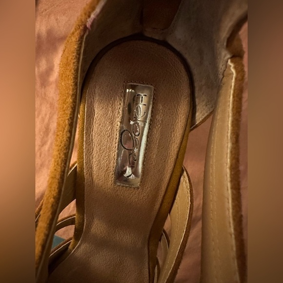 Halogen brown leather lace up block heel round toe heels sz 9 fall boho - Picture 11 of 13